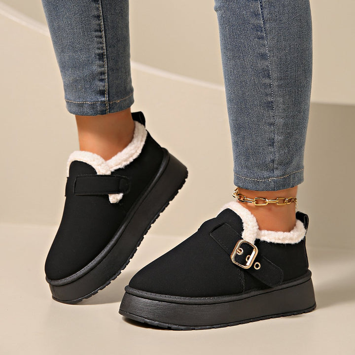 Bottines en daim à boucle pour femmes - Nidia