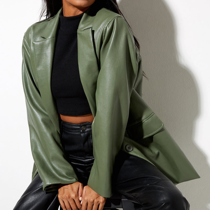 Veste effet cuir pour femme - Neyra
