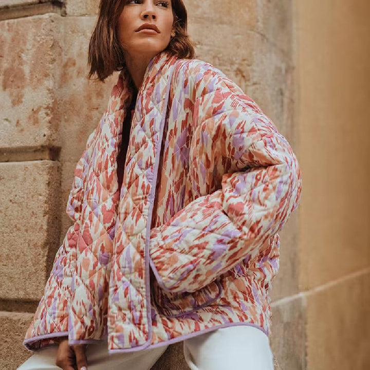 Veste matelassée imprimée pour femmes - Erika