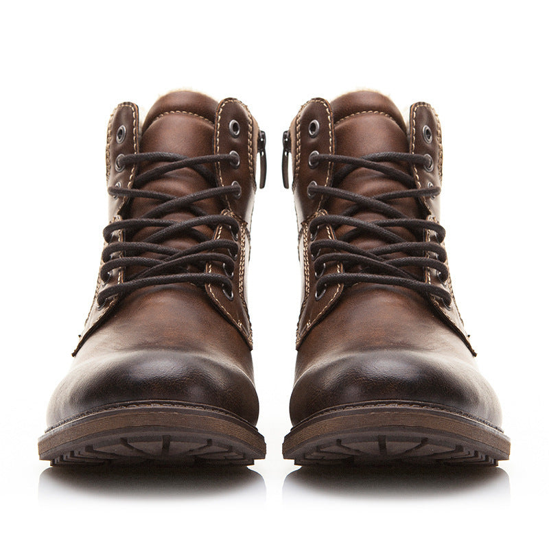 Bottes d'hiver à effet de cuir pour hommes - Darsen
