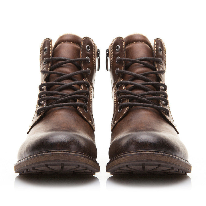 Bottes d'hiver à effet de cuir pour hommes - Darsen