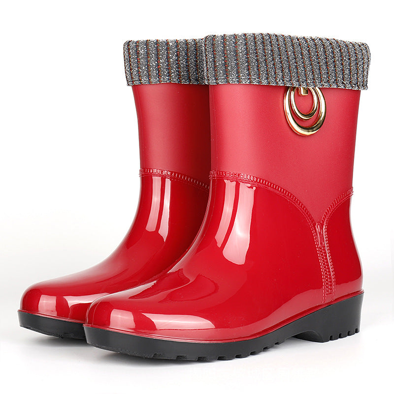 Bottes de pluie imperméables pour femmes avec doublure intérieure - Xavira