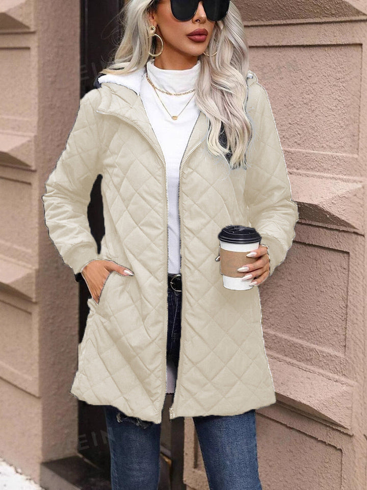 Manteau matelassé léger à capuche pour femme - Seriane