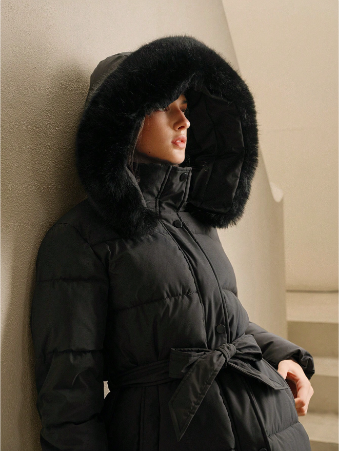 Manteau long matelassé pour femme - Lysandra