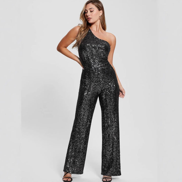 Combinaison asymétrique à paillettes pour femme - Narevia