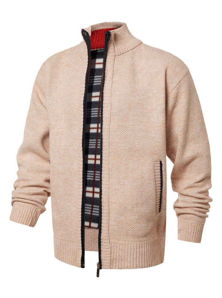 Veste en maille à fermeture éclair et col montant - Joshua