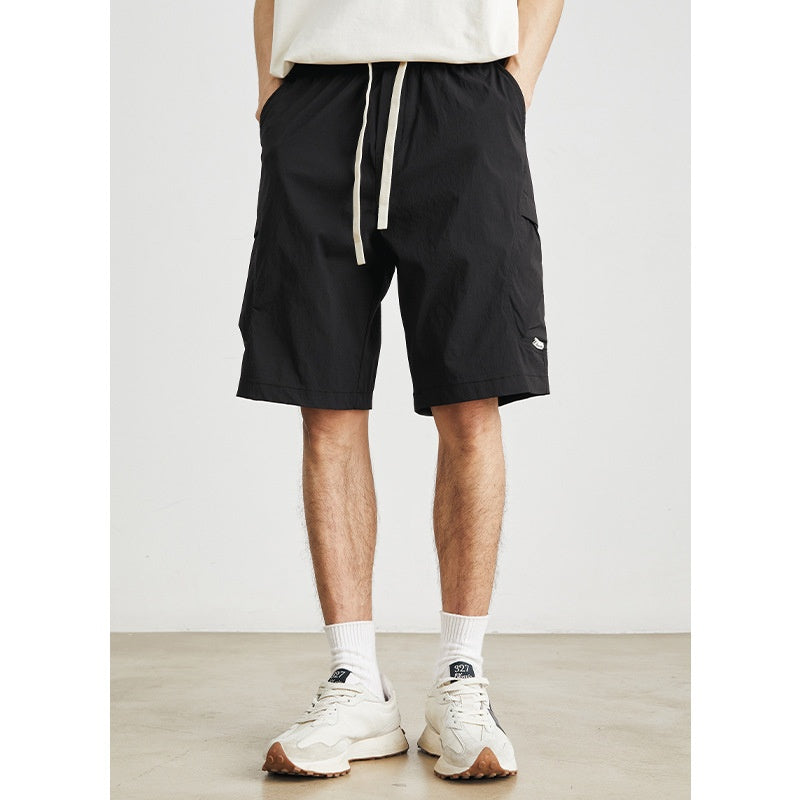 Short léger pour homme avec poches latérales et cordon de serrage ajustable - Calvin