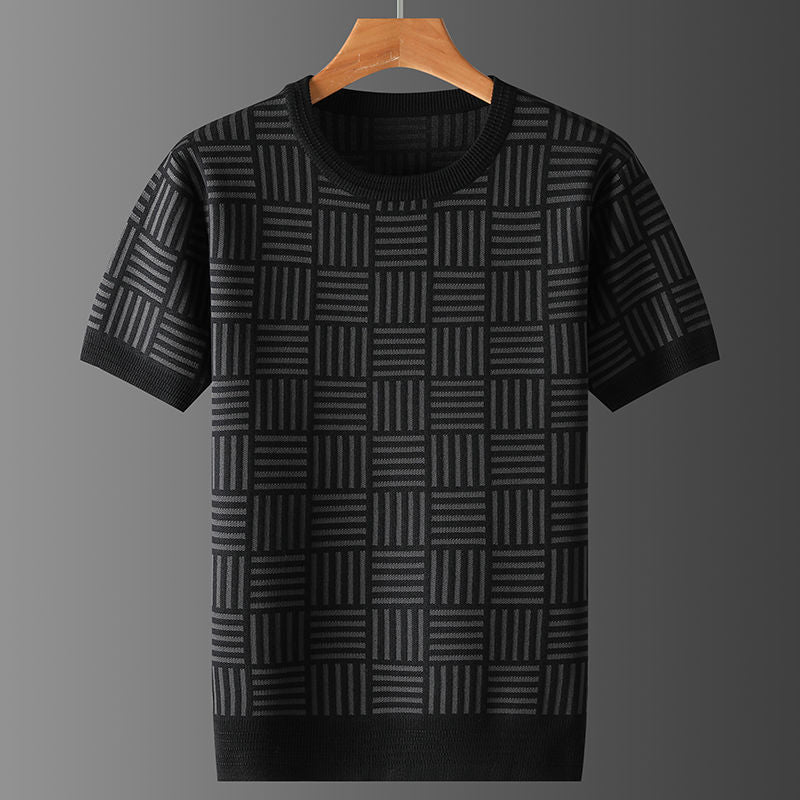 Pull en maille graphique pour hommes - Kairon