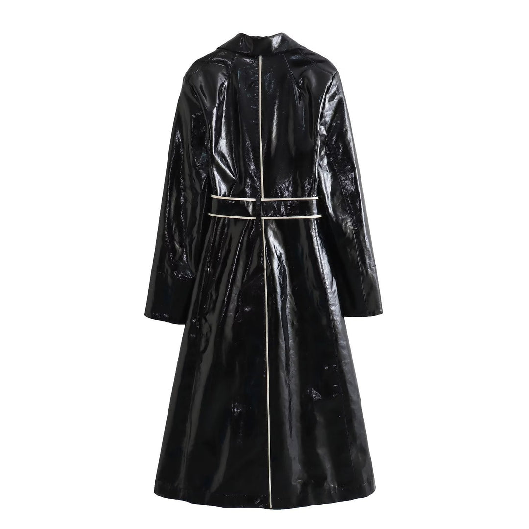Manteau effet fourrure ceinturé pour femme - Liranne