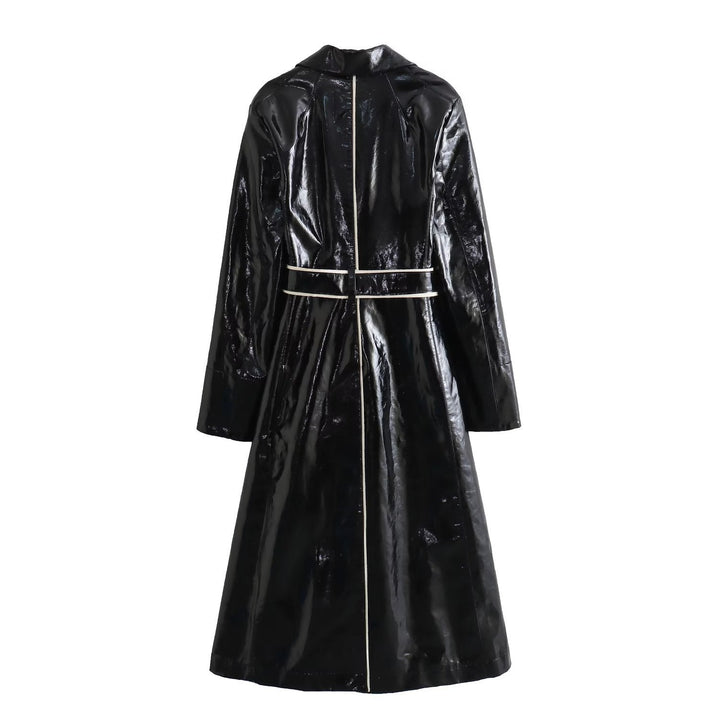 Manteau effet fourrure ceinturé pour femme - Liranne
