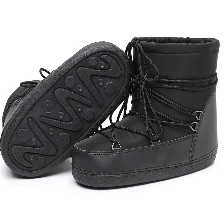 Bottes de neige mi-mollet imperméables et matelassées pour femmes - Kolesa