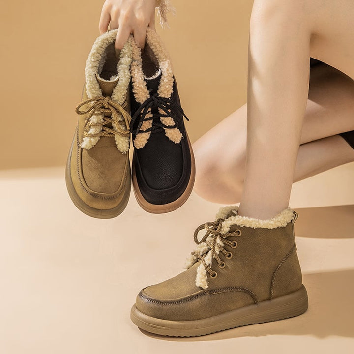 Bottines d'hiver pour femmes avec doublure en laine polaire - Avenna