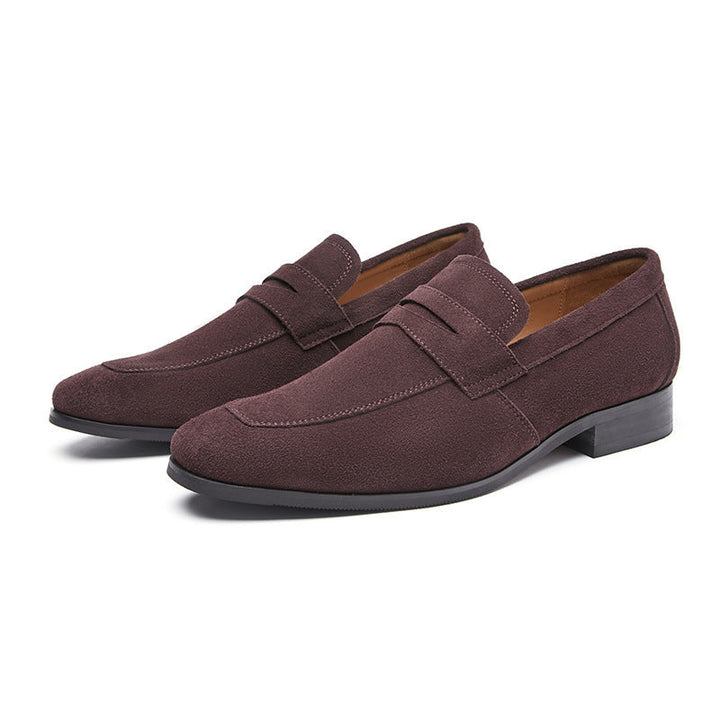 Mocassins effet daim pour hommes style minimaliste - Kenjiro