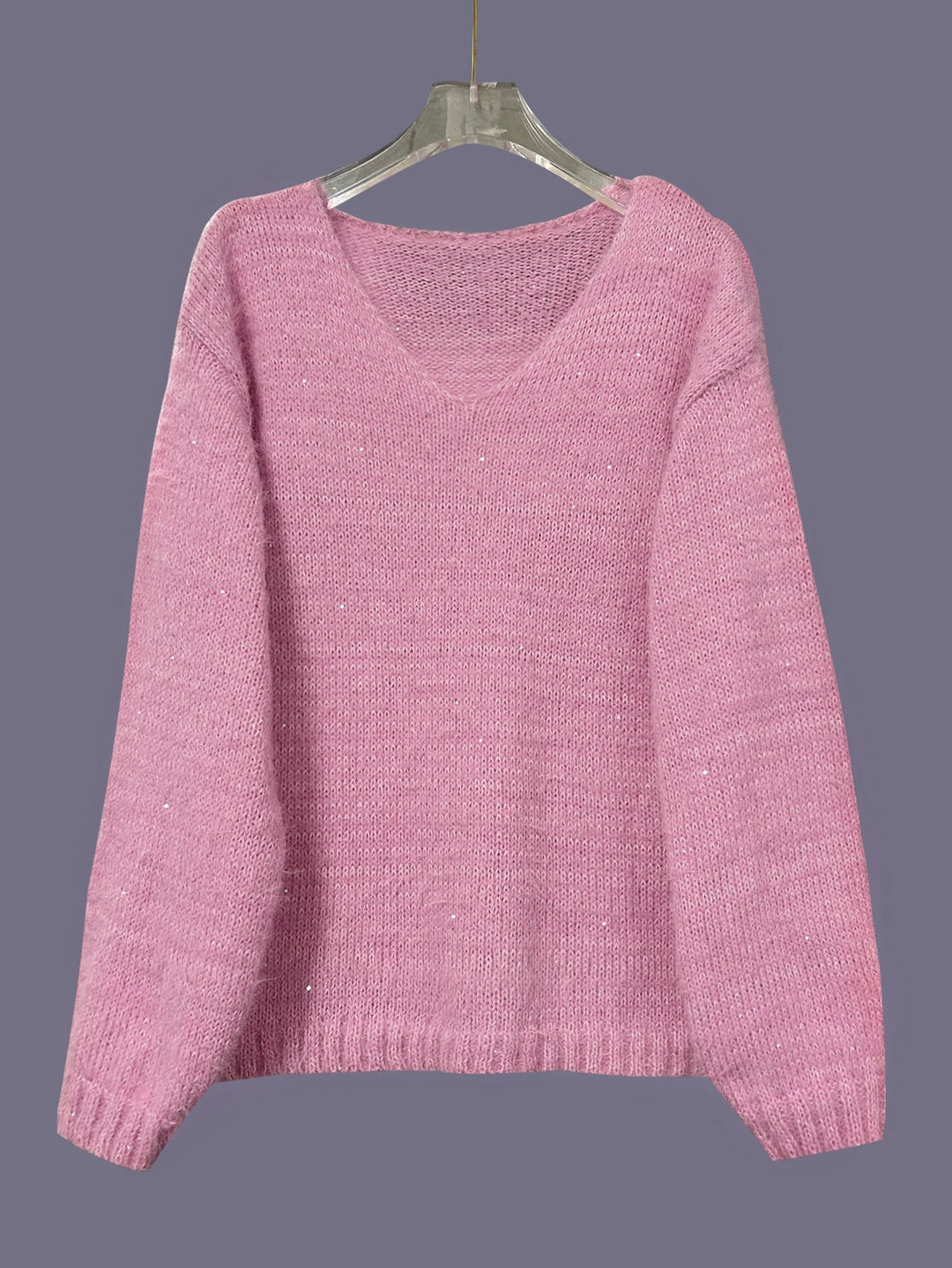 Pull en maille à col en V pour femmes - Aderyn