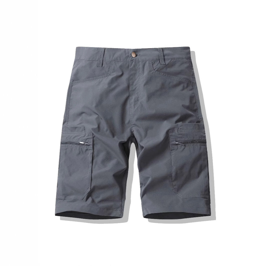 Short cargo avec poches et fermeture éclair latérale pour hommes - Erling