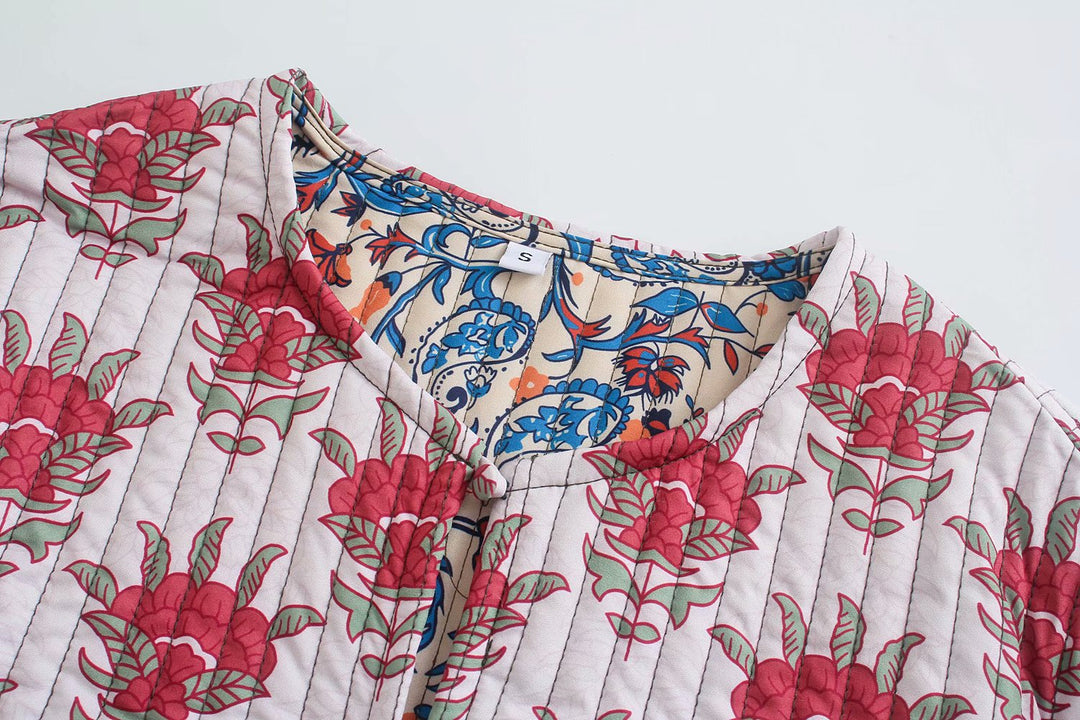 Veste printanière à imprimé patchwork pour femmes - Gerlinde