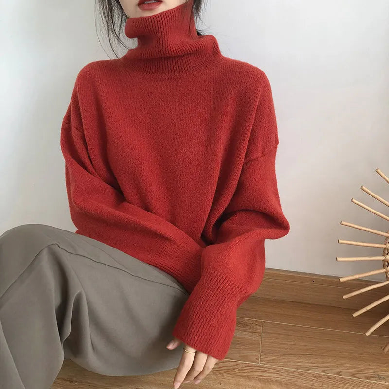 Brielle - Col roulé style pull-over matelassé