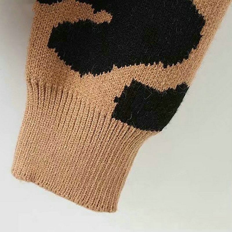 Pull femme à effet imprimé animal - Arlisse