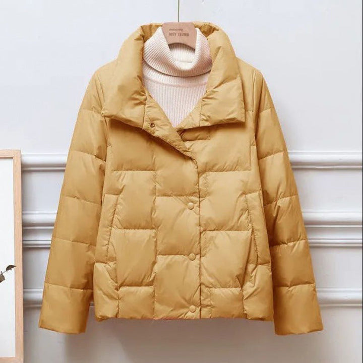 Veste courte matelassée à col montant pour femme - Valery