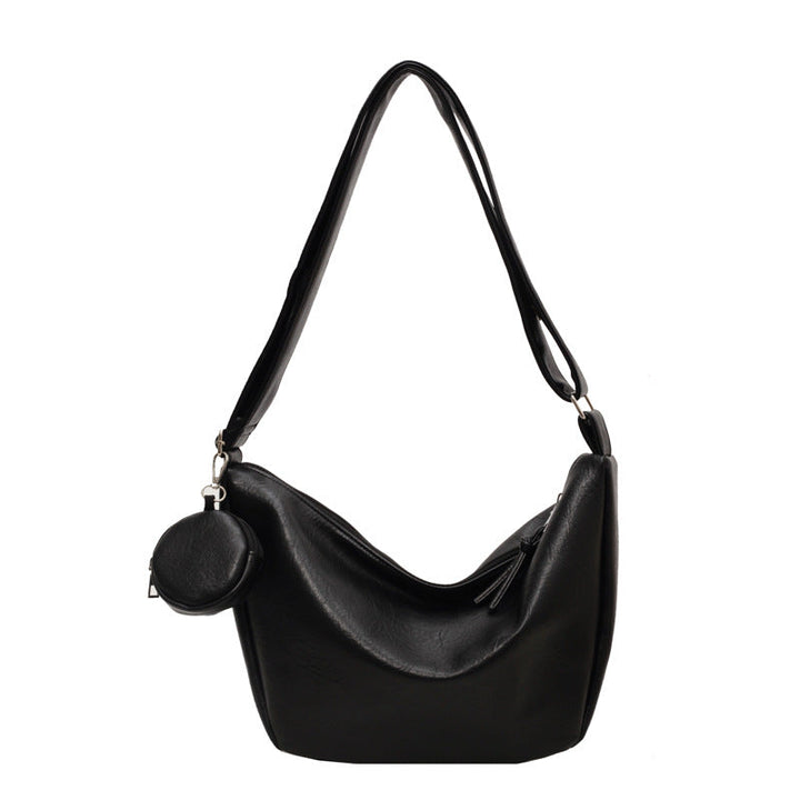 Grand sac à bandoulière avec poche extérieure et porte-monnaie amovible pour femmes