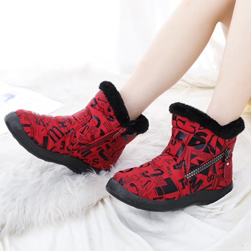 Bottes d'hiver pour femmes avec imprimé - Lirenne
