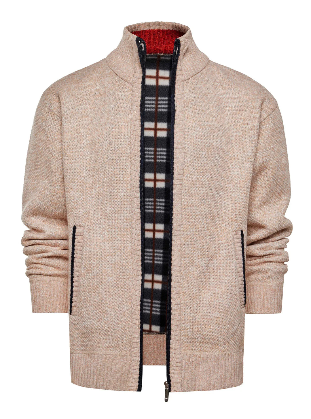 Veste en maille à fermeture éclair et col montant - Joshua