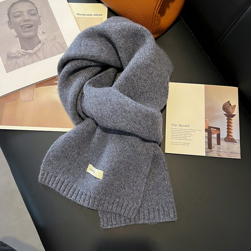 Echarpe tricotée pour femme en laine naturelle - Ingrid