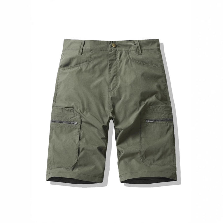 Short cargo avec poches et fermeture éclair latérale pour hommes - Erling