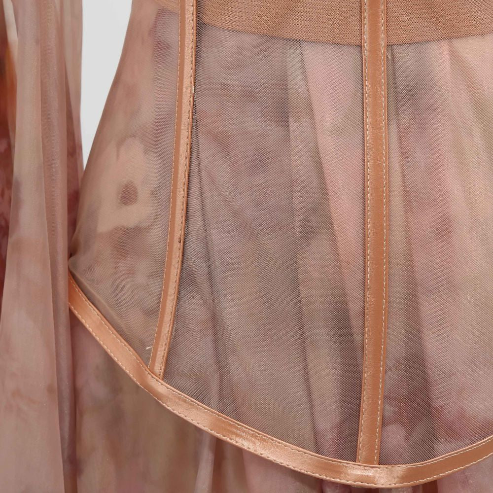 Robe de soirée pour femmes avec corset et traîne dans le dos - Elsa