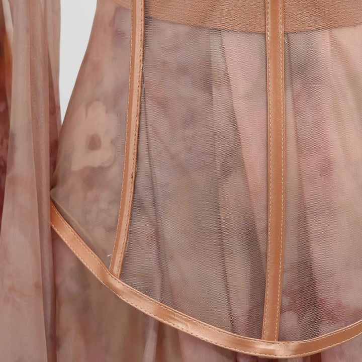 Robe de soirée pour femmes avec corset et traîne dans le dos - Elsa