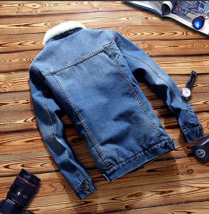 Veste en jean pour homme, coupe droite doublée - Darnel