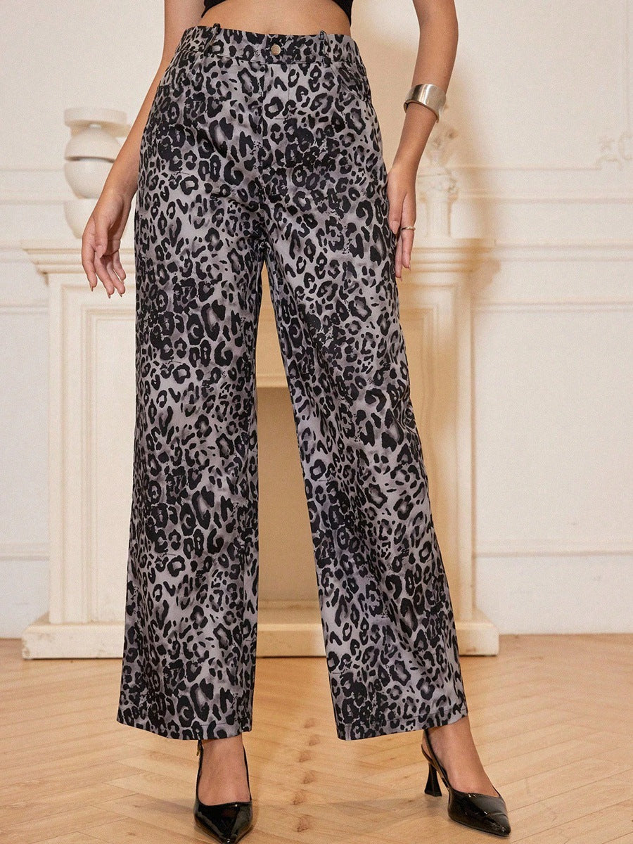 Pantalon imprimé texturé pour femme - Vaelinne