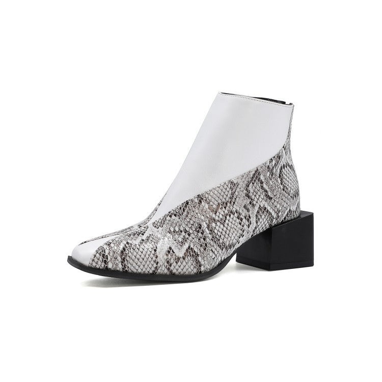 Bottines élégantes à imprimé pour femmes - Avril
