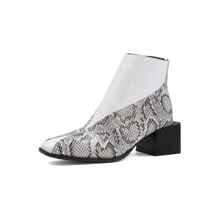 Bottines élégantes à imprimé pour femmes - Avril