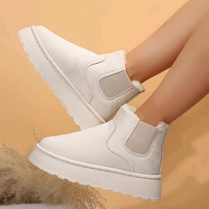 Bottines d'hiver pour femmes avec doublure polaire - Maivelle