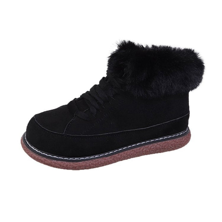 Chaussons d'hiver pour femmes avec bordures en peluche - Lirana