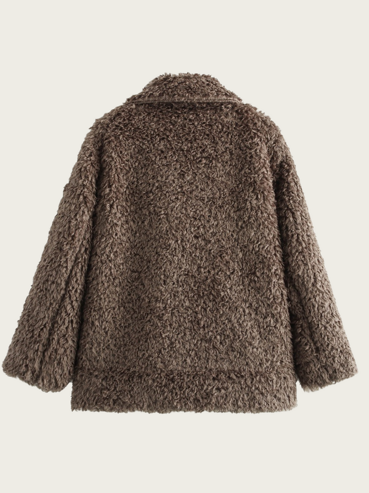 Manteau polaire à large revers pour femme - Daria