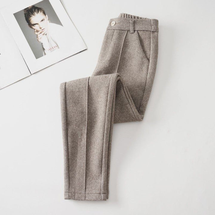 Pantalon effet laine chaude pour femme - Annelise