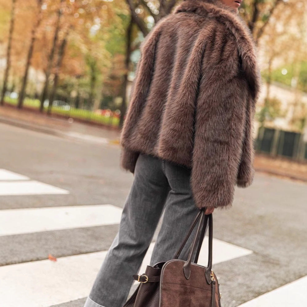 Manteau femme effet polaire - Erivane