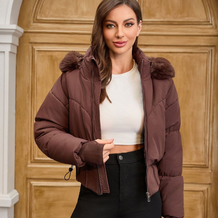 Veste courte à capuche pour femme - Avenil