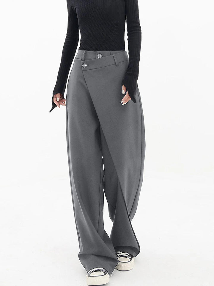 Pantalon large pour femme avec ceinture structurée - Arleth