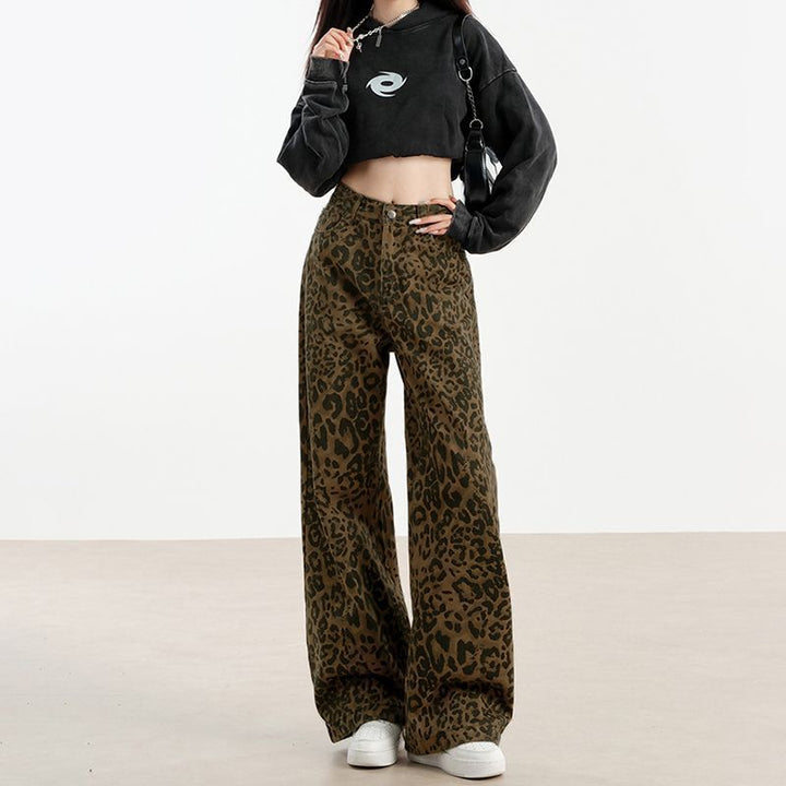Pantalon imprimé texturé pour femme - Maelisyn