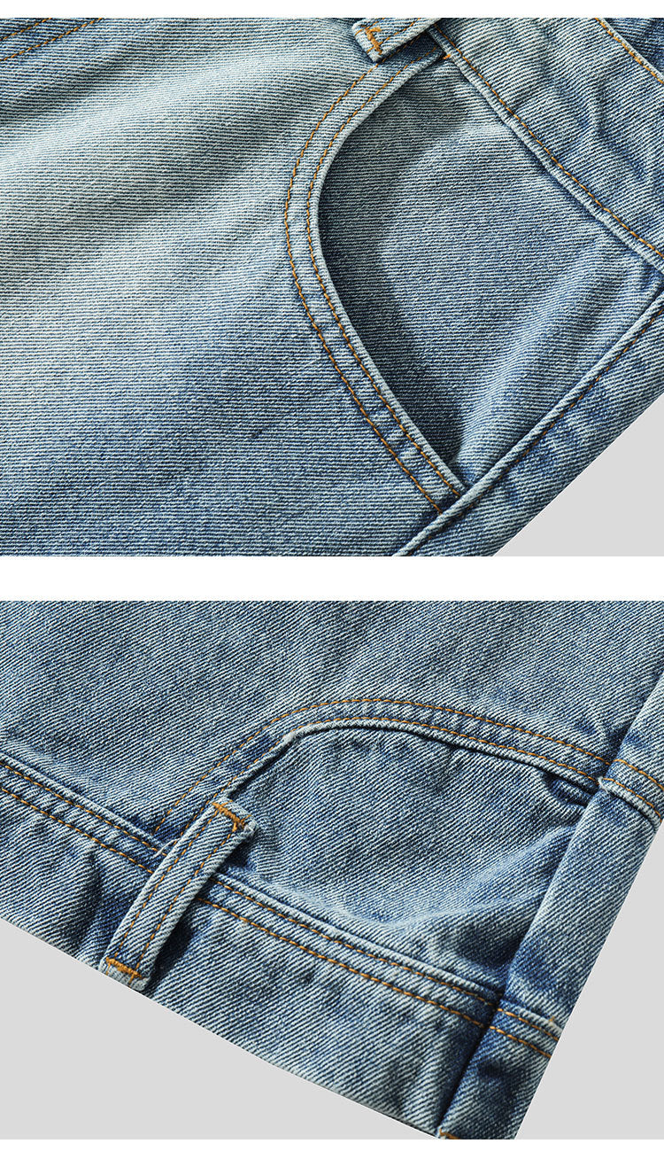 Bermuda en denim ample pour hommes - Hudson