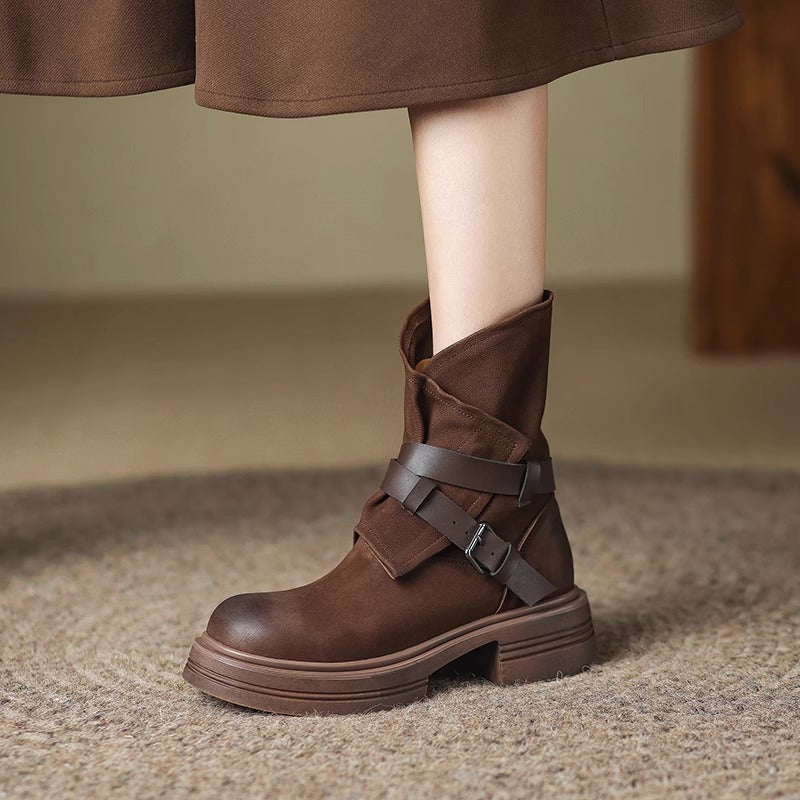 Bottines pour femmes style rétro vintage - Elske