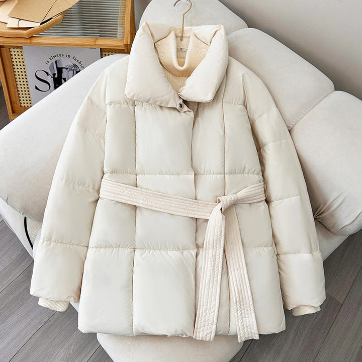Manteau d'hiver tendance pour femmes avec ceinture réglable - Freja