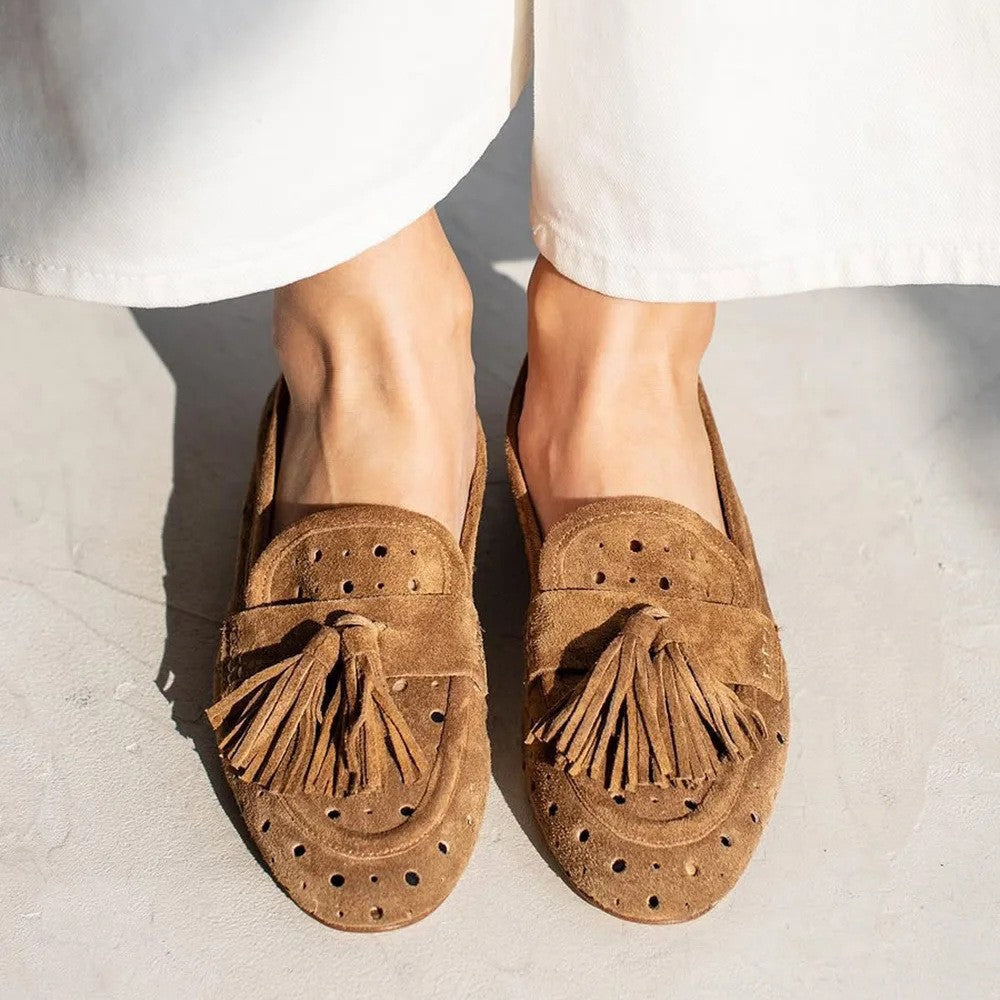 Mocassins en daim à glands pour femmes - Arlise