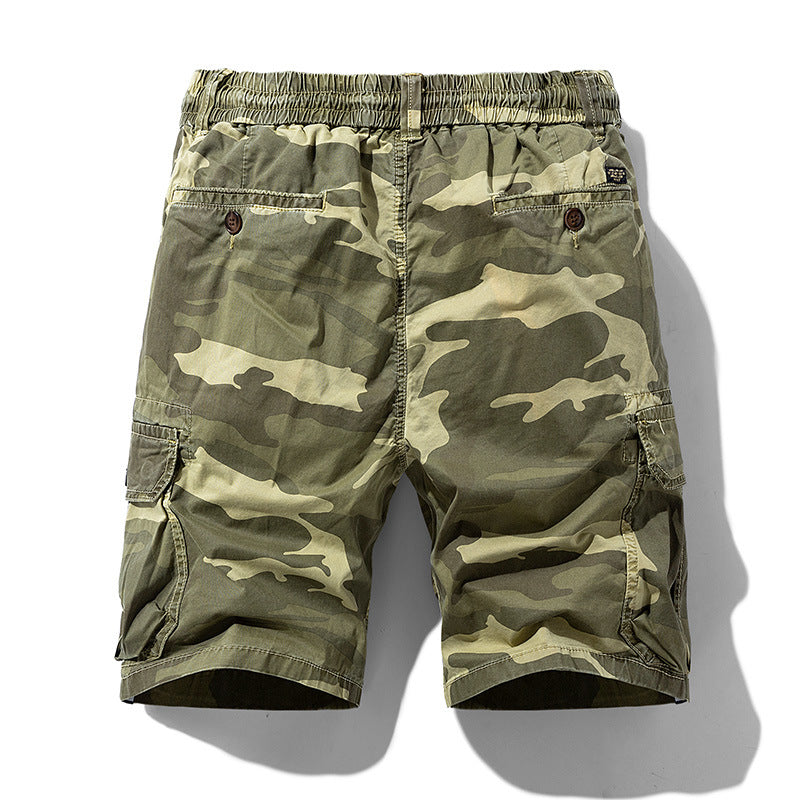Short cargo camouflage avec poches latérales pour hommes - Carson