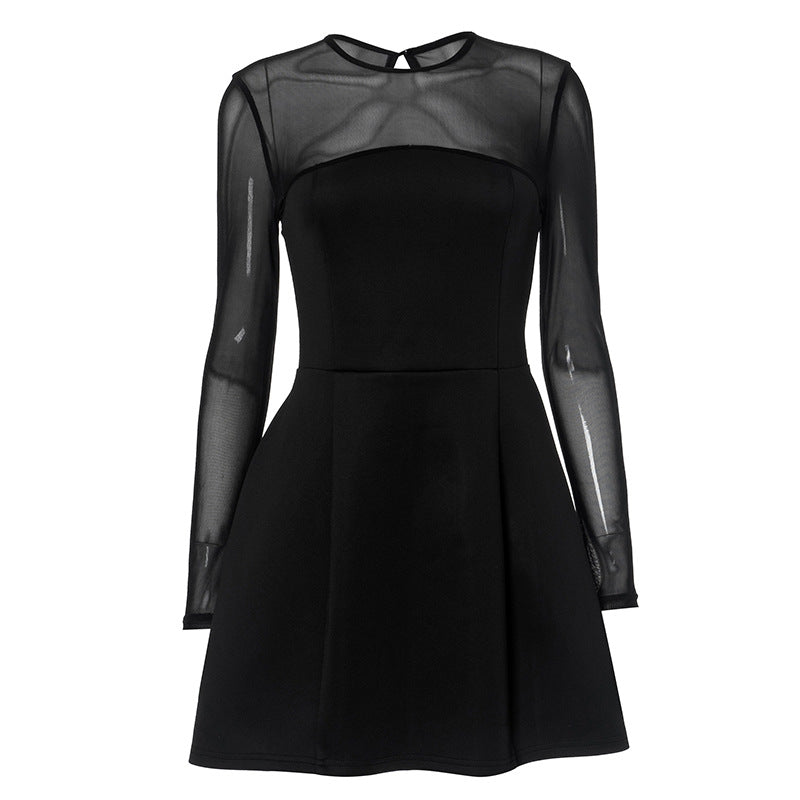 Mini robe à manches transparentes - Clara