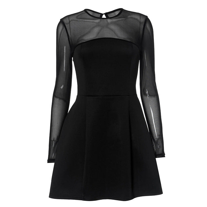 Mini robe à manches transparentes - Clara