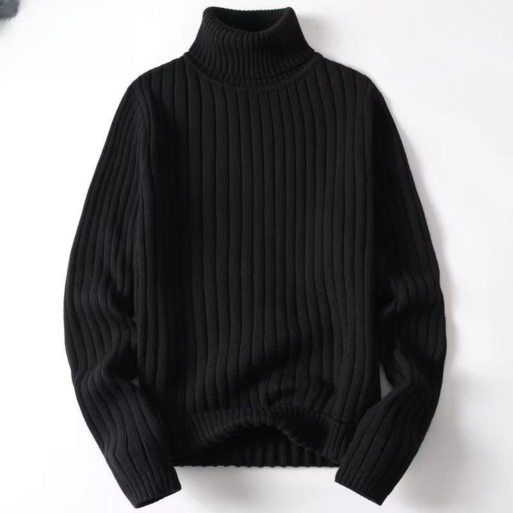 Pull à col roulé en maille côtelée pour homme - Darel